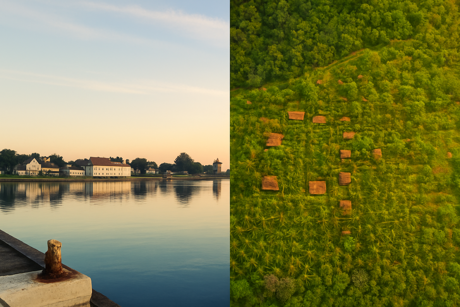 A collage of five distinct images, each representing one of the five Panchakarma therapies. The images are interconnected and flow seamlessly into each other. The overall composition is balanced and harmonious. The image should be in 8K resolution and have vibrant colors.